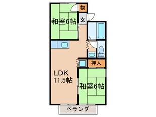 ホワイトピアAの物件間取画像